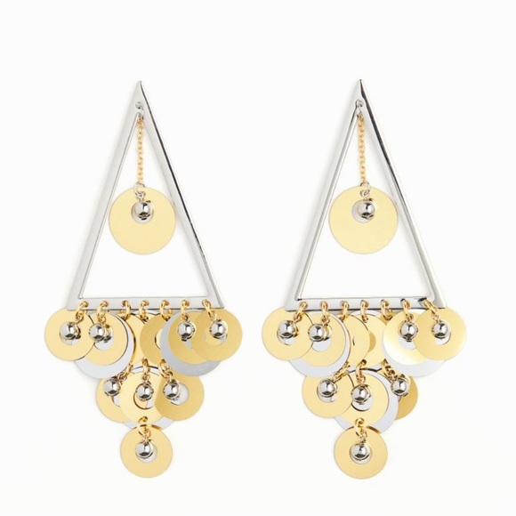 🔥🔥 HM X Paco Rabanne Beaded Disc-embellished Earrings 🔥🔥 - Picture 3 of 16